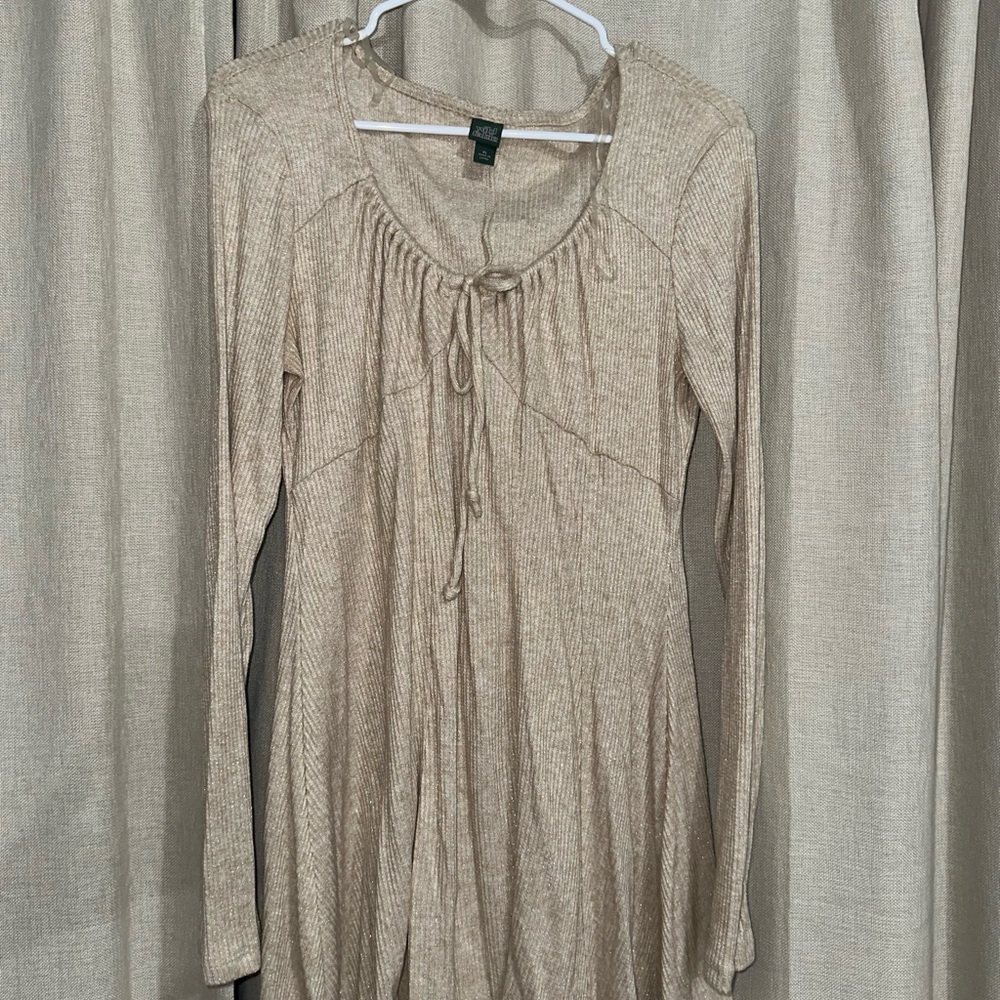Wild Fable Tan Long-Sleeve Dress